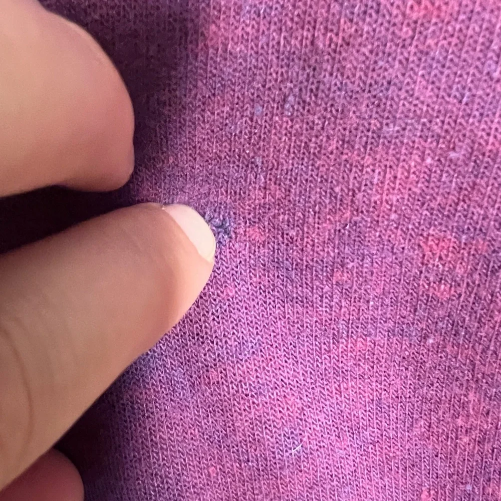 Aviator Nation Purple 5 stripe SweatPant Size M Stripe Pink Blue - Picture 9 of 9